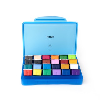 Màu gouache Himi, màu bột dạng thạch jelly, wat set 18/24 hũ dung tích 30ml. Dùng tốt nhất cùng bay,xịt….