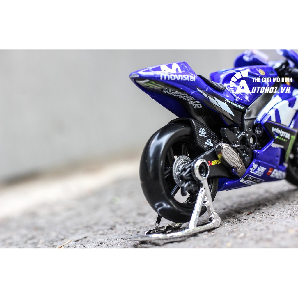 MÔ HÌNH XE MOTO GP YAMAHA FACTORY RACING 2018 MAVERICK VINALES NO.25 1:18 MAISTO 5818