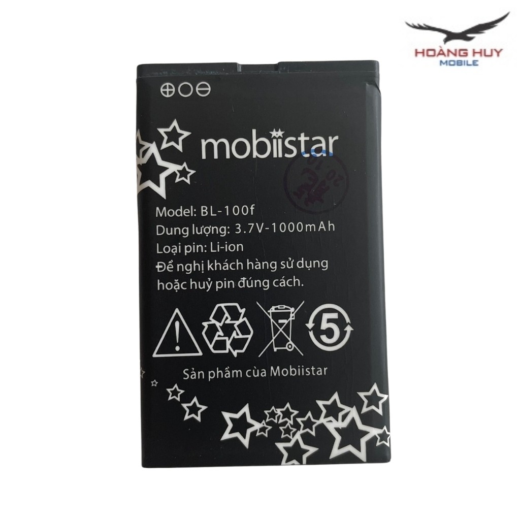 Pin Mobiistar BL-100f Dung Lượng 1000mAh Pin Zin Chính Hãng Bảo Hành 6 Tháng 1 Đổi 1