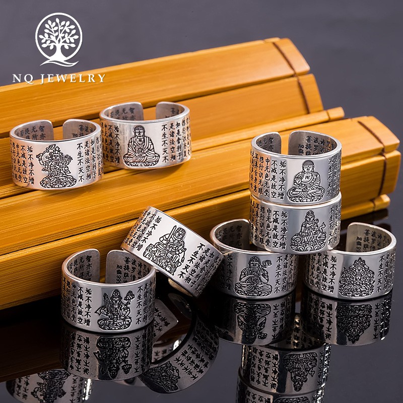 Nhẫn phật bản mệnh tuổi Sửu Dần Phật Hư Không Tạng Bồ Tát - NQ Jewelry