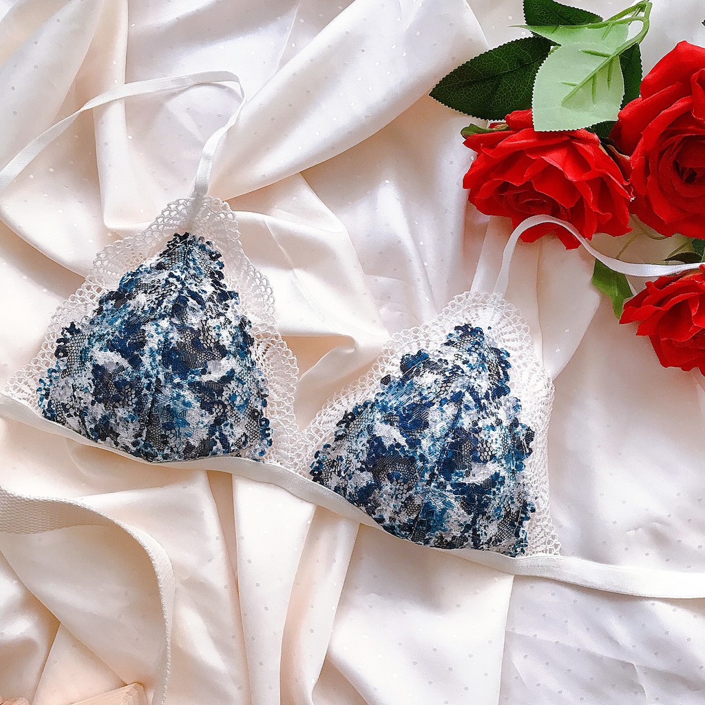 [ẢNH THẬT] SET BRALETTE BÔNG XANH - Thiết Kế Cao Cấp | BigBuy360 - bigbuy360.vn
