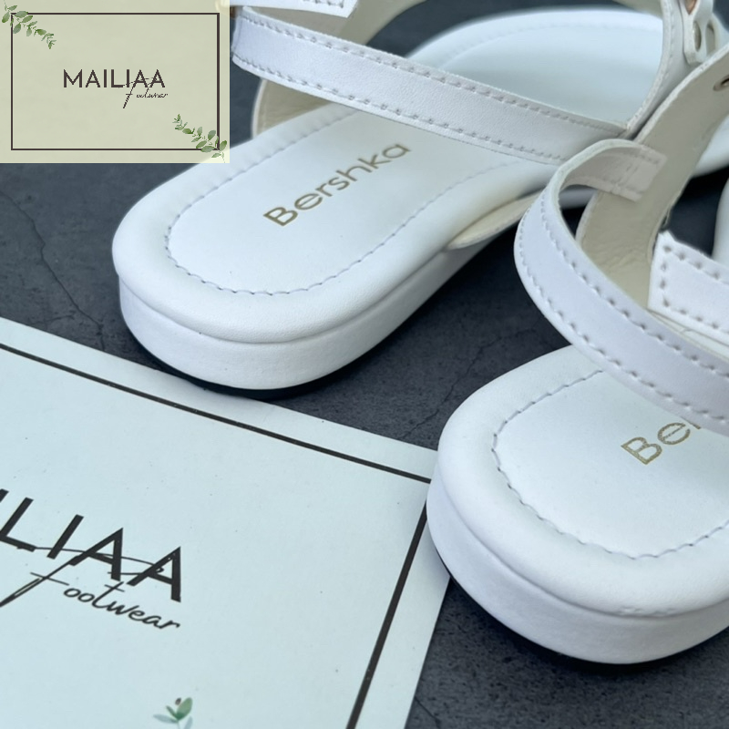Sandal xỏ ngón nữ, sandal nữ, sandal đi học nữ MAILIAA quai kẹp đế cao su chống trượt MIUMIU đi êm chân