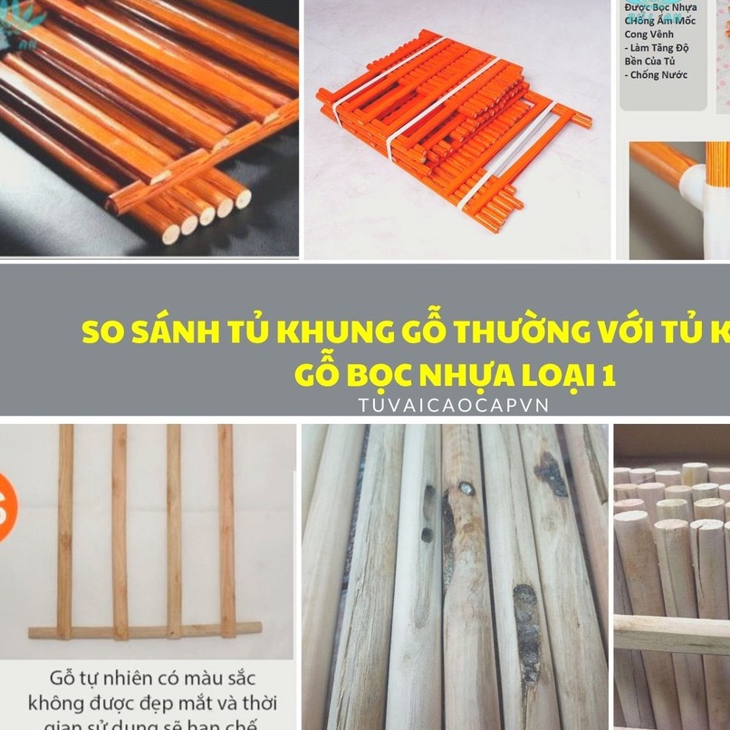 Tủ vải khung gỗ 3 buồng 6 ngăn tủ kệ đựng quần áo khung gỗ cỡ lớn loại 1