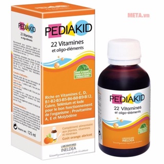 Vitamin Pediakid Tăng Đề Kháng, Ăn Ngon, 22 Vitamin, Ngủ Ngon 125ml