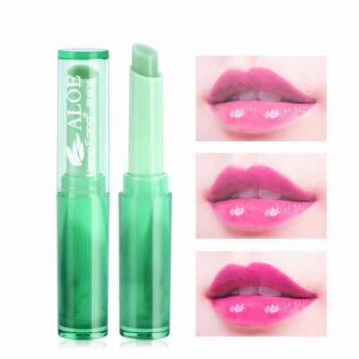 [Hàng mới về] Son môi chiết xuất nha đam dưỡng ẩm/ chống lão hóa/ thay đổi màu môi theo nhiệt độ độc đáo