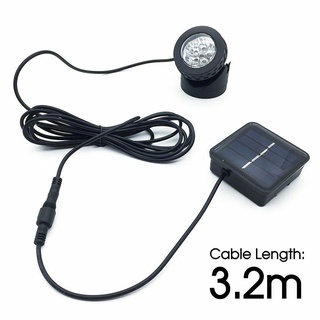 Đèn led năng lượng mặt trời 6 bóng cho hồ cá