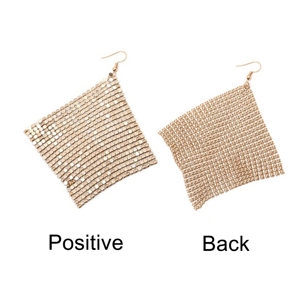 Đôi Bông Tai Dáng Dài Họa Tiết Lấp Lánh Thời Trang Cho Nữ