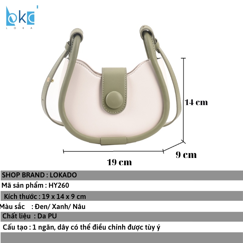 Túi xách nữ đeo chéo đeo vai đi chơi đi thời trang Hàn Quốc LOKADO HY260