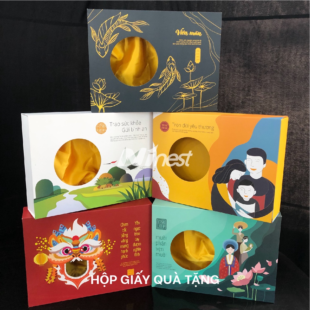 Hộp quà tặng yến sào sang trọng, cao cấp cho gia đình, bạn bè, đối tác, khách hàng/Phụ kiện tinh chế yến