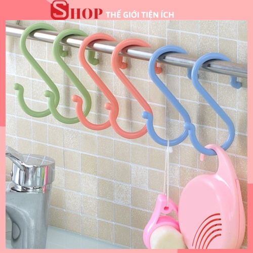 Móc Chữ S NHỰA Cao Cấp Treo Quần Áo - Treo Đồ Đạc, Treo Hàng Đa Năng Linh Hoạt 2194