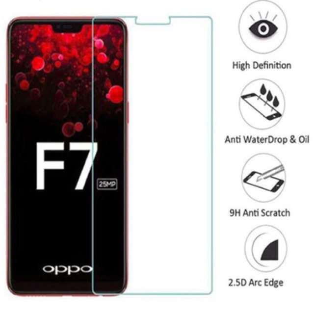 Bộ 2 kính cường lực oppo F7,F5 Siêu cứng