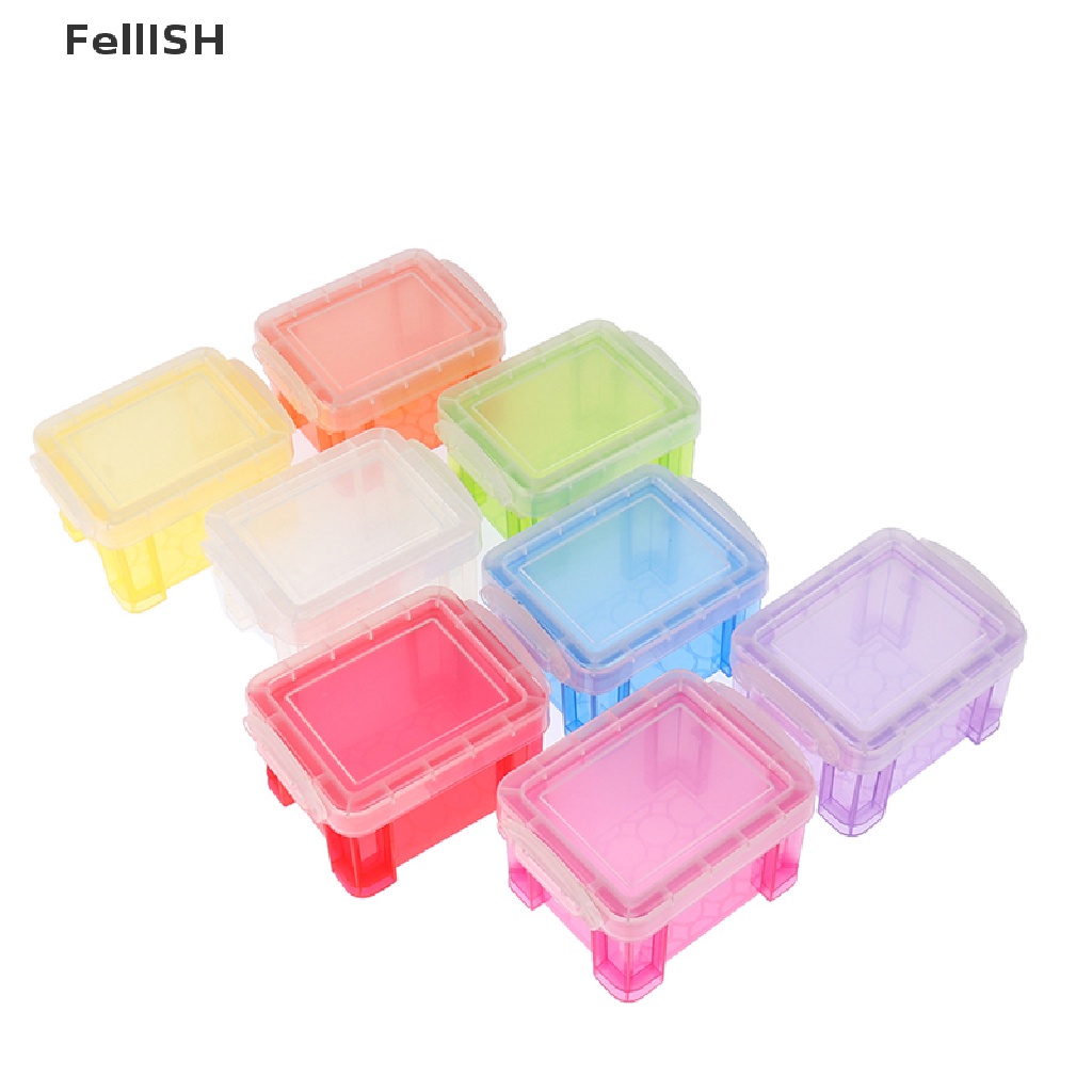 Set 2 Hộp Nhựa Mini Dễ Thương Sáng Tạo Dành Cho Nhà Búp Bê 439br