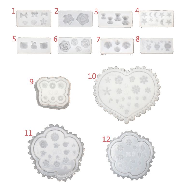 [Hàng mới về] Khuôn silicon tạo hình hoa 3d dùng trang trí móng tay