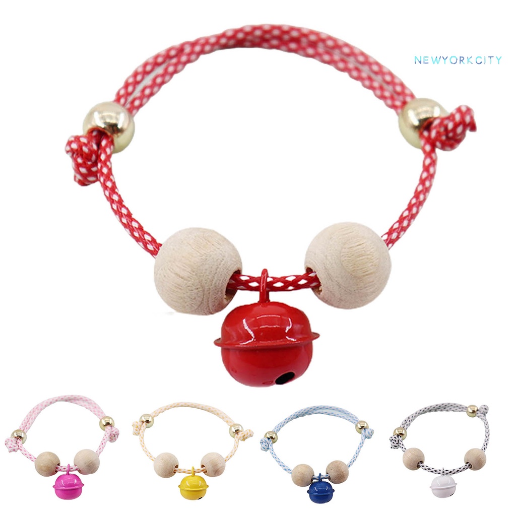 Vòng Cổ Chống Bọ Chét Có Chuông Họa Tiết Chấm Bi Có Thể Điều Chỉnh Dành Cho Thú Cưng