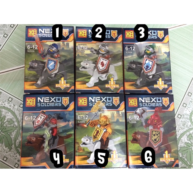 Mẫu Mô Hình Lego Jual LeLe 92006(1-6) Nexo Knights