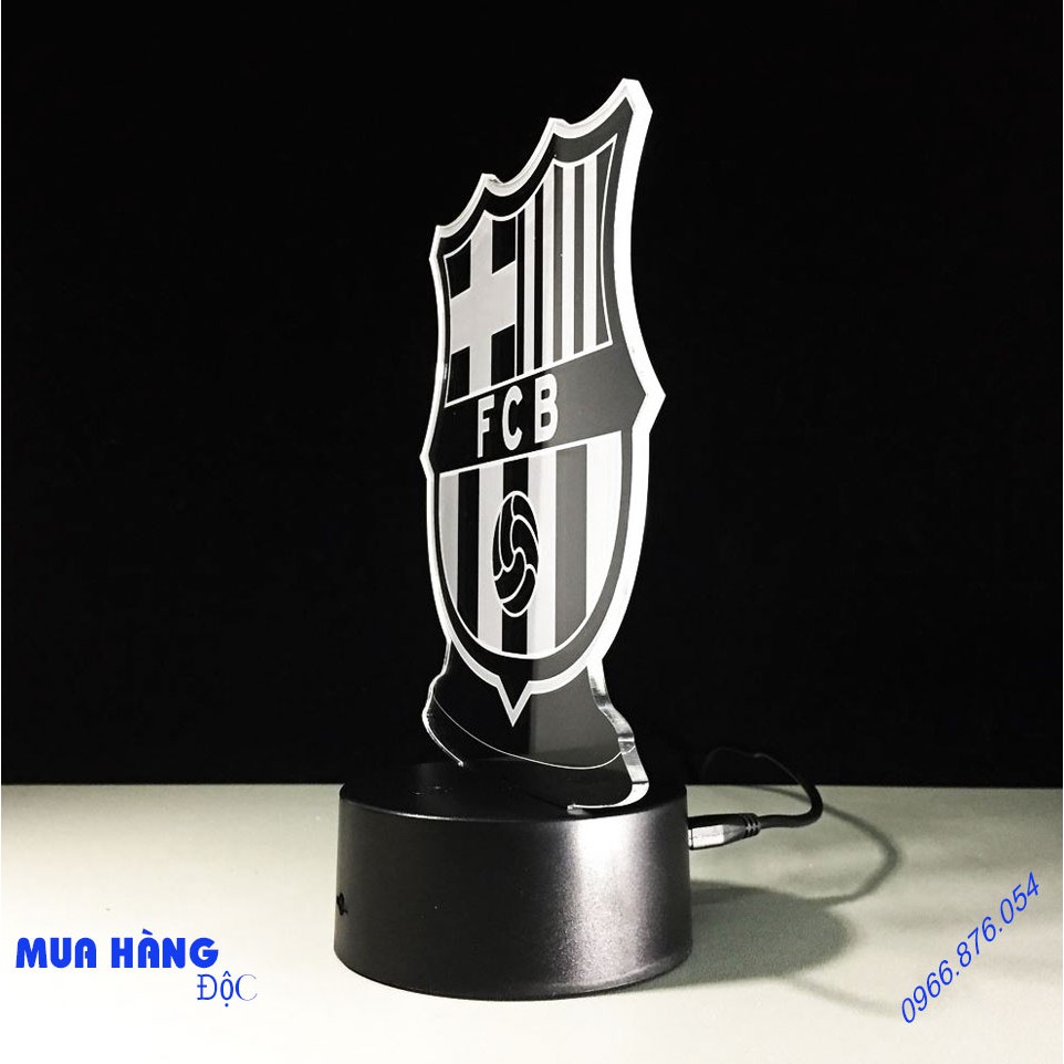 Đèn Ngủ  💡💡💡  Đèn Ngủ 3D Led Sáng Tạo Mẫu Logo Barcelona