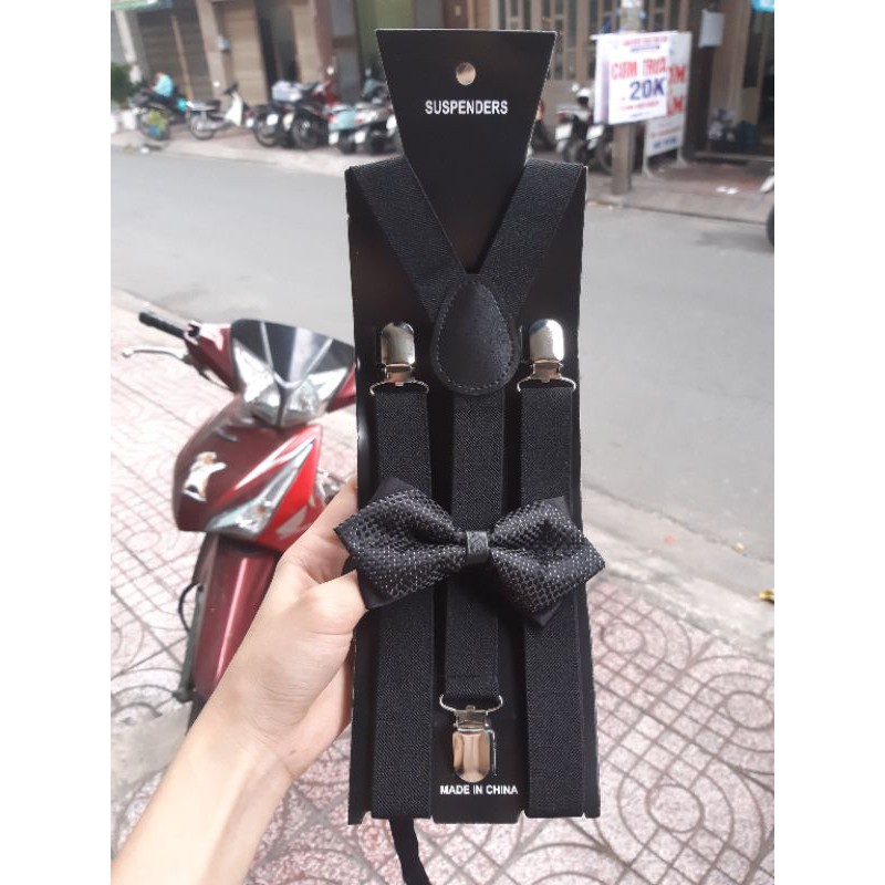 Combo dây đai chữ Y kèm Nơ Nhọn, Dây đai kèm nơ