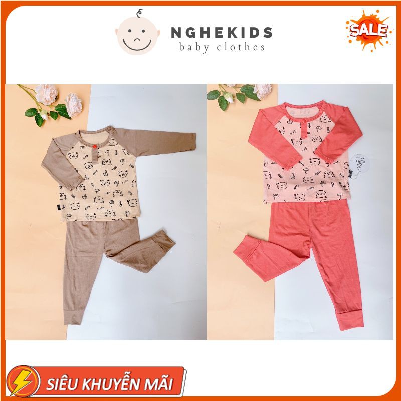 [Tặng quà]Bộ thu đông dài tay bé trai , bé gái Đồ bộ dài tay Minky Mom Vải Thun Lạnh Cho Bé Bộ quần áo trẻ em Đồ sơ sinh