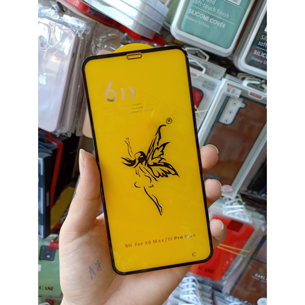 Kính Cường Lực 6D Thiên Thần Full Màn Hình Iphone X/XS MAX/11 PRO MAX/XR/11
