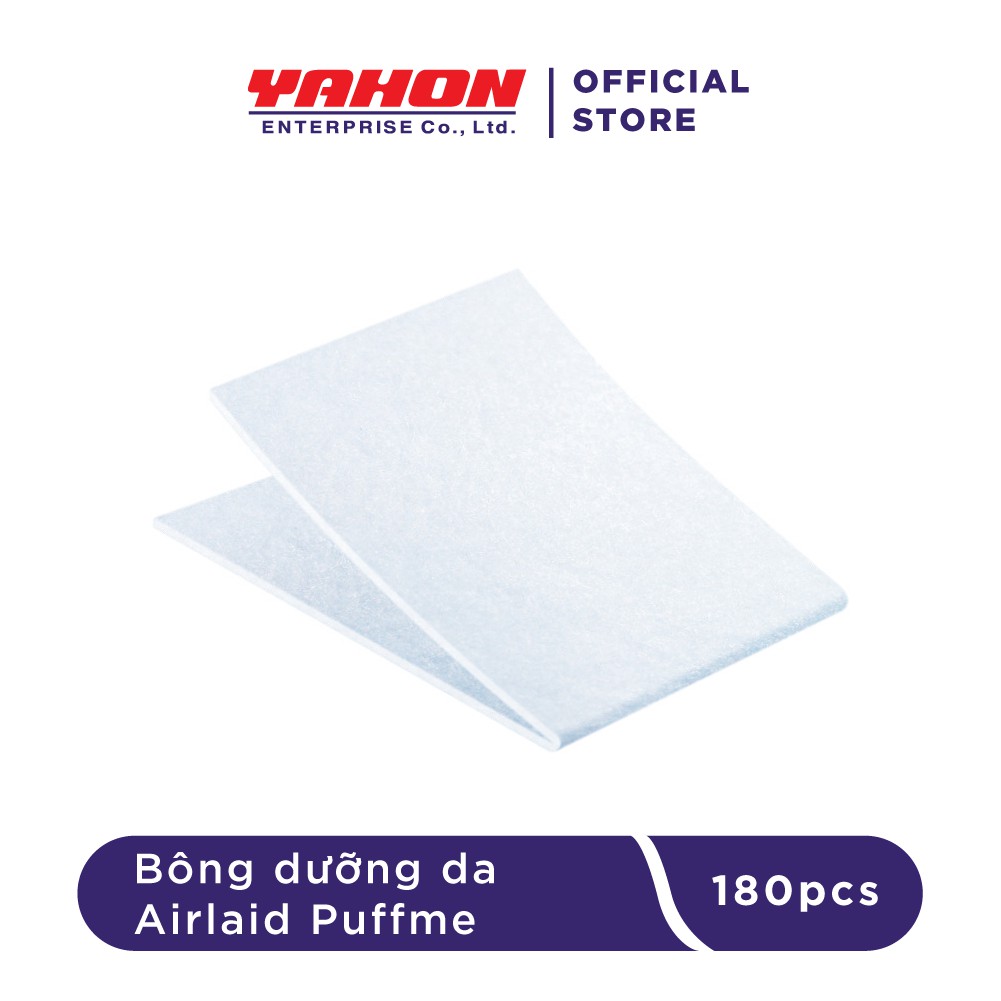 BỘ 3 BÔNG DƯỠNG DA PUFFME AIRLAID 180 MIẾNG