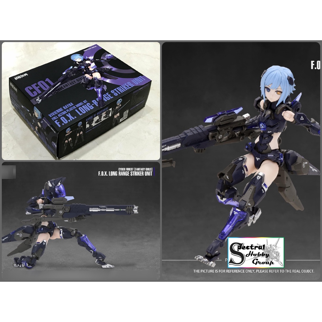 Mô hình lắp ráp Fantasy girl CF01 Pretty Armor Vivienne Hayha FOX Long Range Striker Nukematrix PA