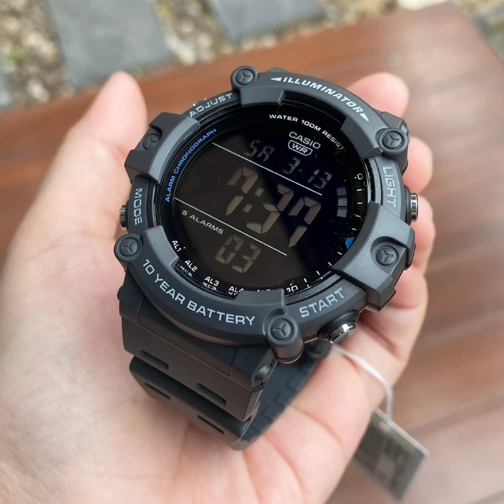 Đồng hồ nam dây nhựa Casio Anh Khuê AE-1500WH-8BVDF