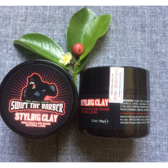 [CHÍNH HÃNG,ĐỘC QUYỀN,THIÊN NHIÊN]Sáp vuốt tóc AVATY đỏ(swift the barber) 100g tặng tất .