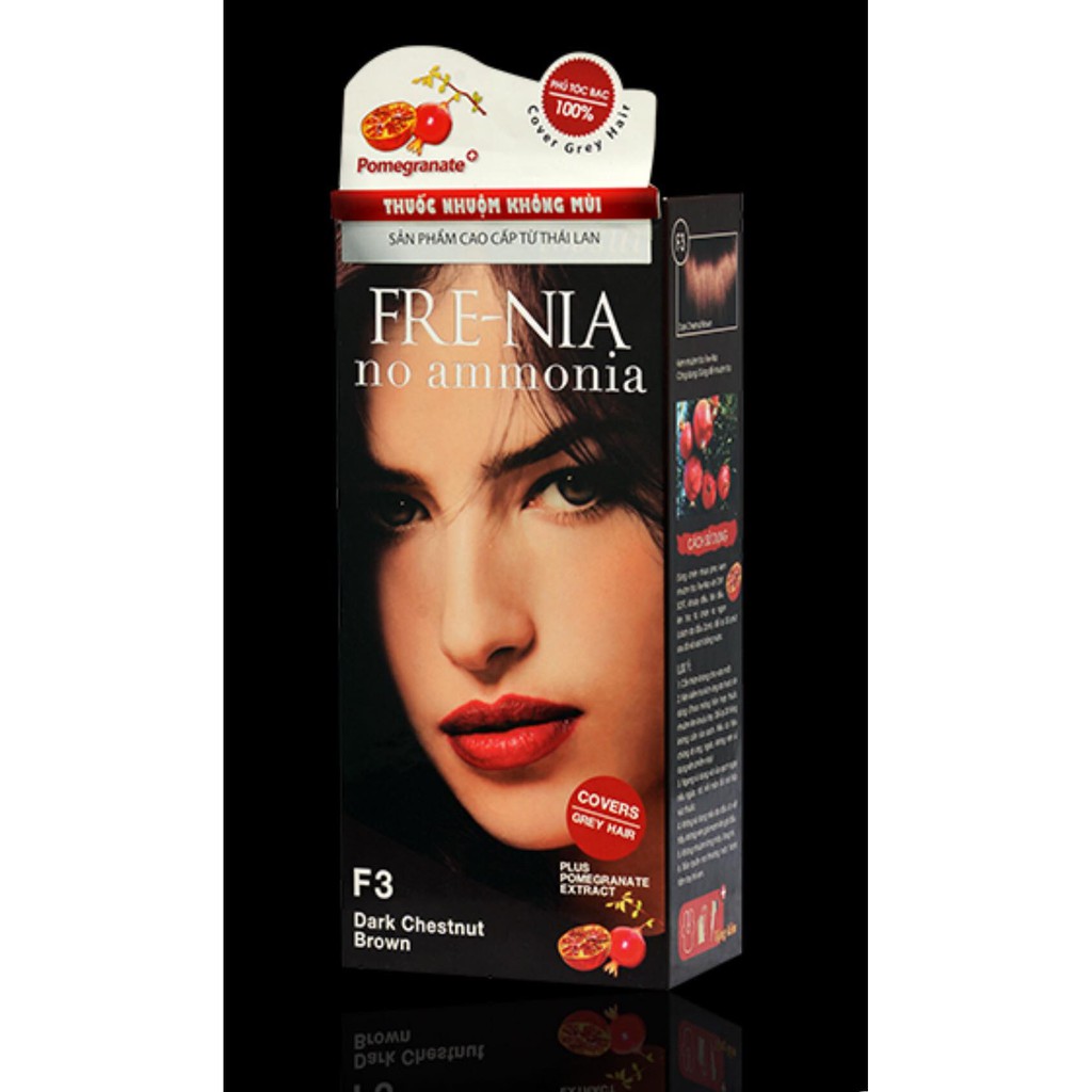 THUỐC NHUỘM PHỦ BẠC FRE-NIA,F3 Dark Chestnut Brown