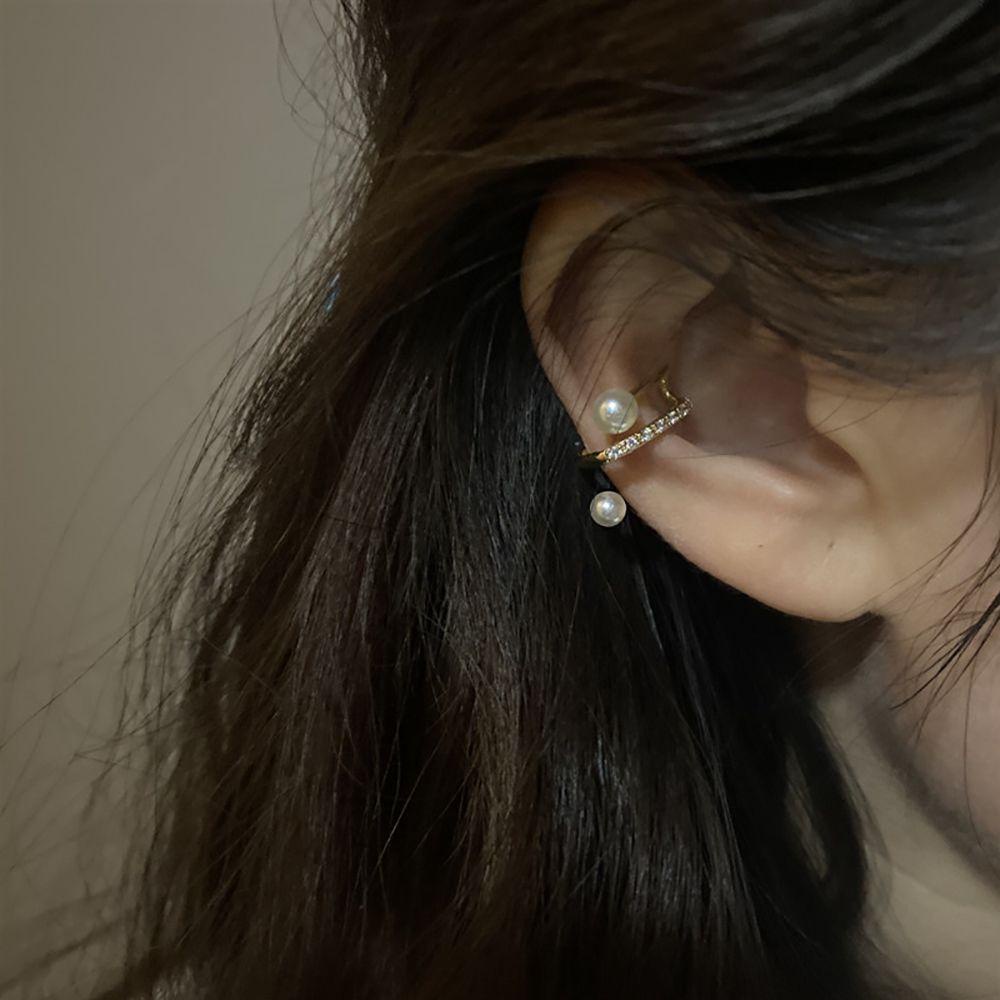 Khuyên Tai Dạng Kẹp Bằng Đồng Đính Đá Ngọt Ngào Dành Cho Nữ