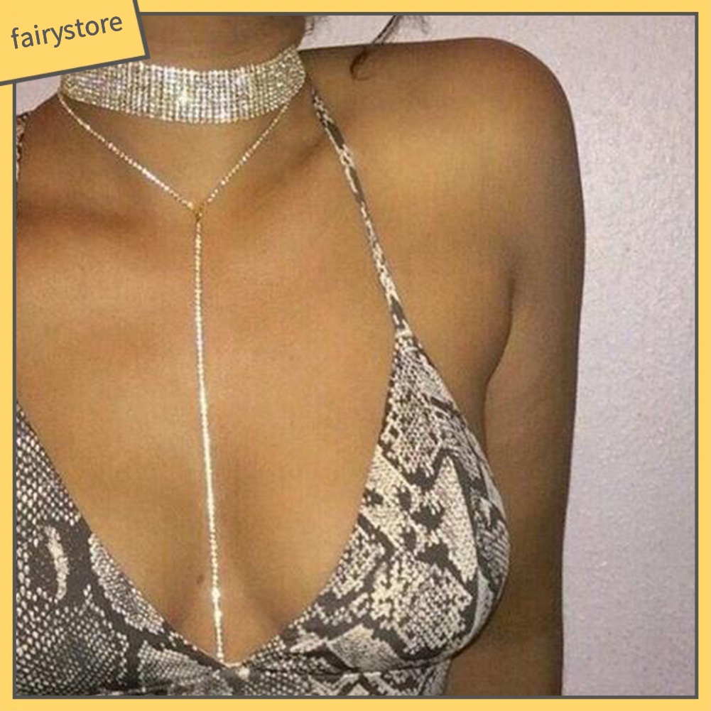 Dây Chuyền Nữ Nhiều Lớp Đính Đá Thời Trang