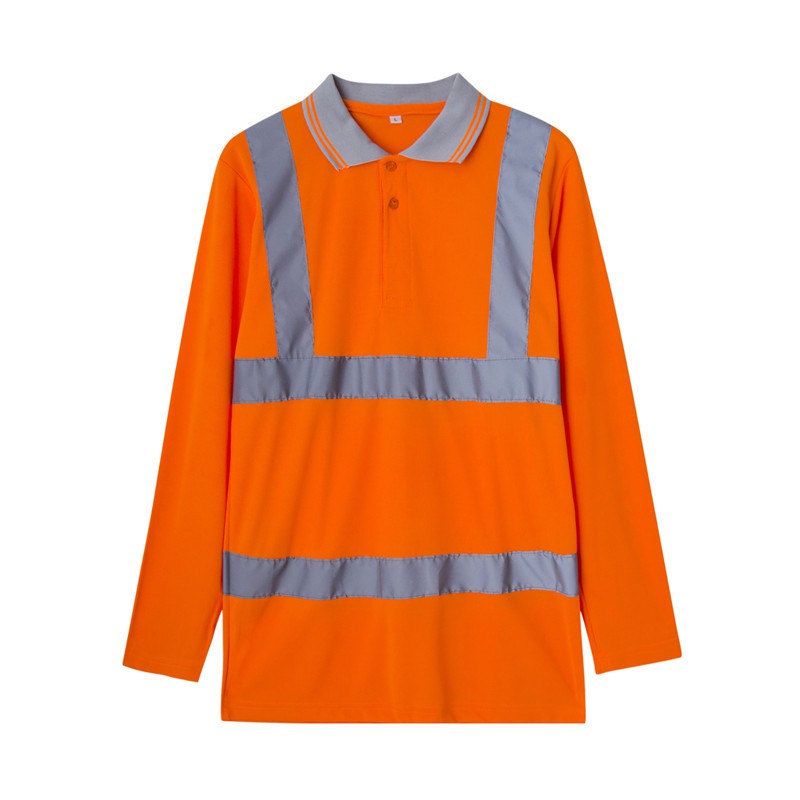 Áo thun tay dài phản quang bảo vệ an toàn dành cho người làm việc trong lĩnh vực xây dựng