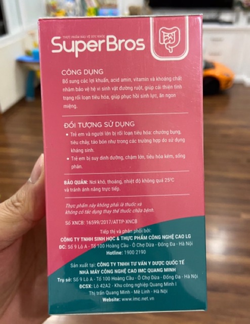 SuperBros - Bổ sung lợi khuẩn, thải độc ruột, cân bằng hệ vi sinh, tăng cường chức năng tiêu hoá | Thế Giới Skin Care