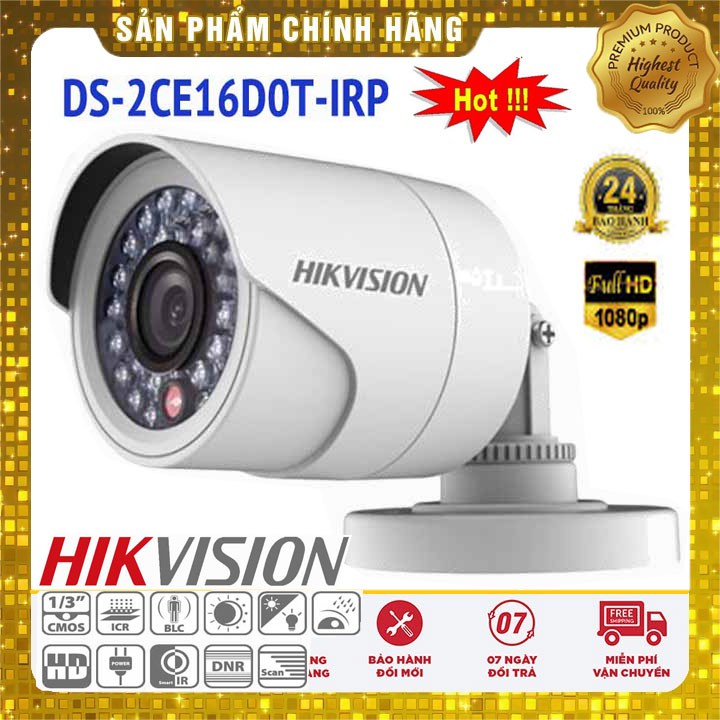 Camera Hikvision DS-2CE16D0T-IR Full HD1080P IR (vỏ nhưa)