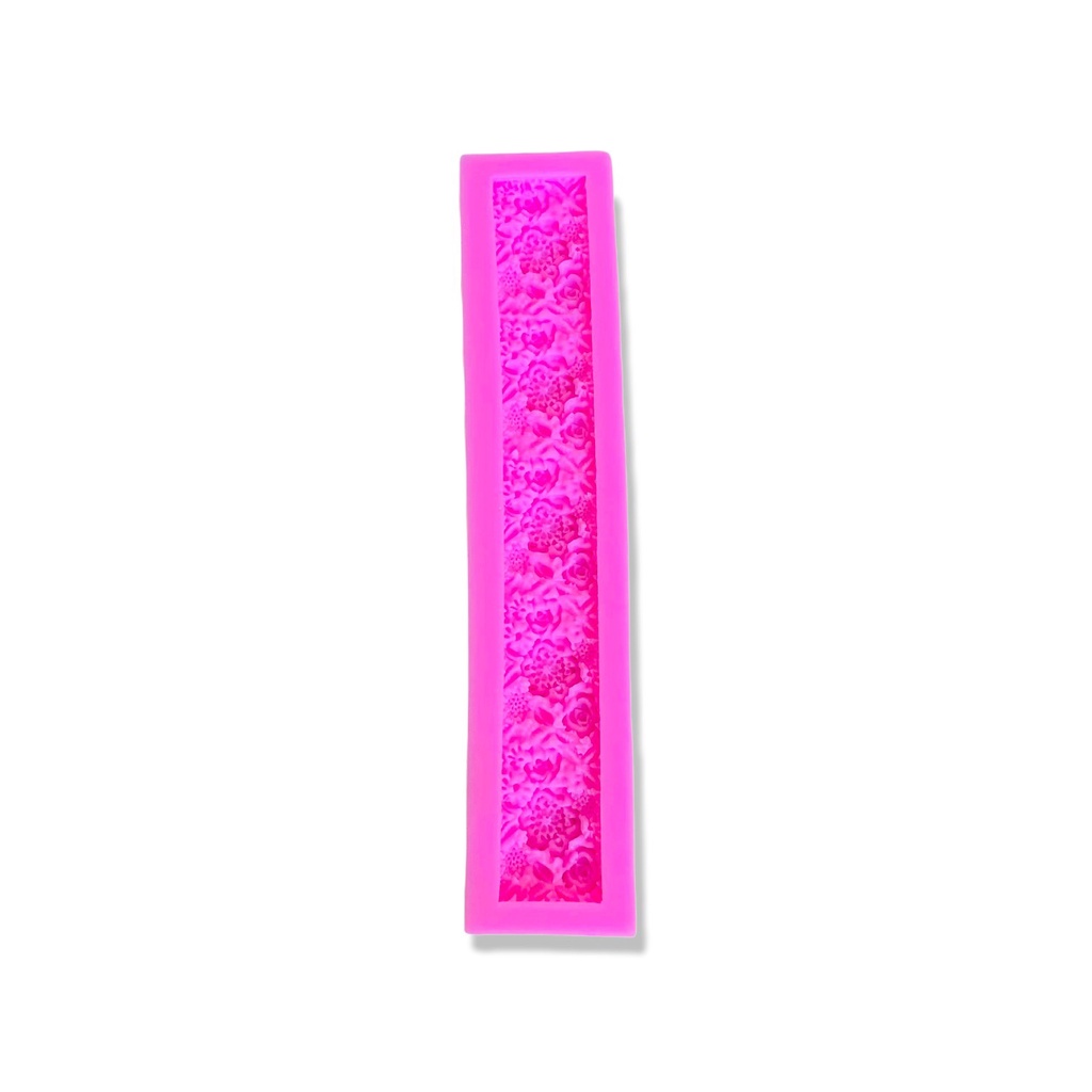 Khuôn silicon Hoa Văn 17.5*3.5cm ốp viền bánh rau câu 3D, 4D