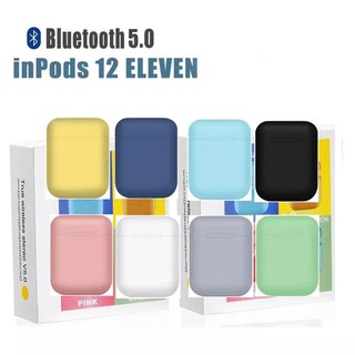 Tai nghe không dây Bluetooth InPods 12 Chính hãng Chống Nước IPX4 Cảm Biến 1 chạm âm thanh siêu hay (bảo hành 6 tháng).