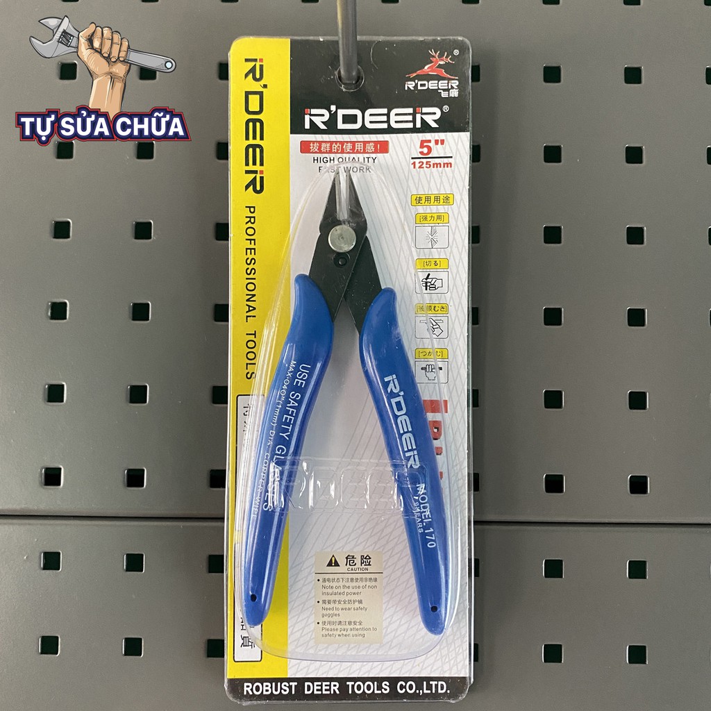 Kìm cắt chân linh liện R'Deer 5&quot; - Kìm cắt chân mạch điện tử 125mm