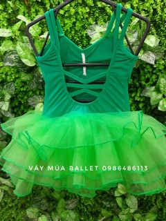 Váy múa ballet dây kép đan lưng (có sỉ từ 5c)