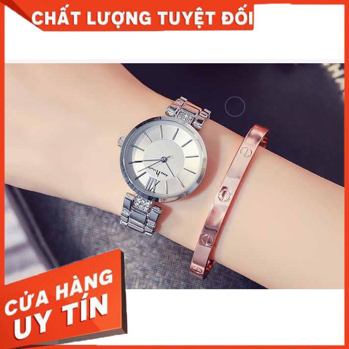 [SALE 50%] Đồng hồ thời trang nữ KEEP IN TOUCH dây thép tuyệt đẹp, mặt mỏng sang trọng