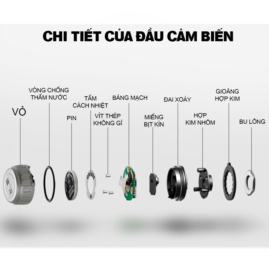 Cảm biến áp suất lốp van ngoài TPMS không dây Car365 phân phối chính hãng STEELMATE có màn hình màu hiển thị thông số