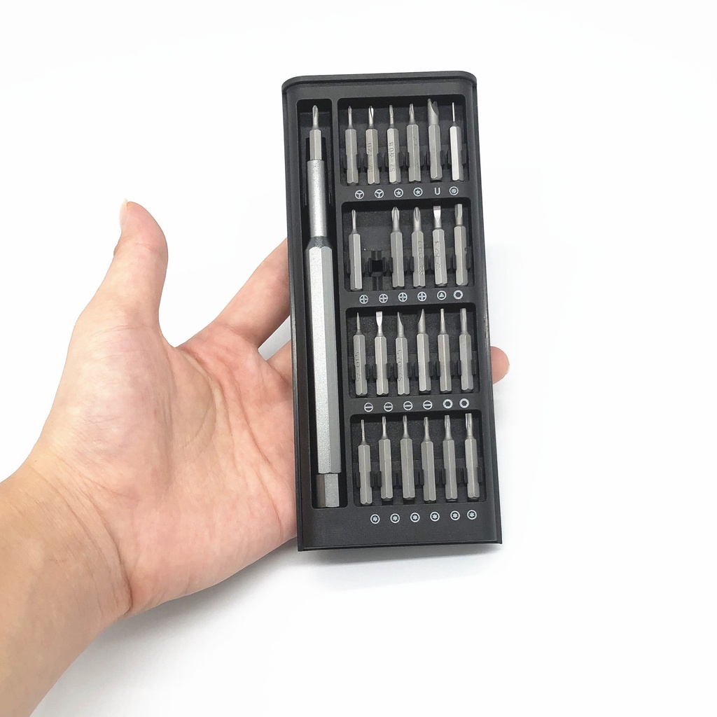 Bộ Tua Vít Đa Năng, Bộ Tô Vít Đa Năng Mini 24 Đầu Nhỏ Sửa Điện Thoại, Mở Laptop, Mắt Kính, Đồng Hồ