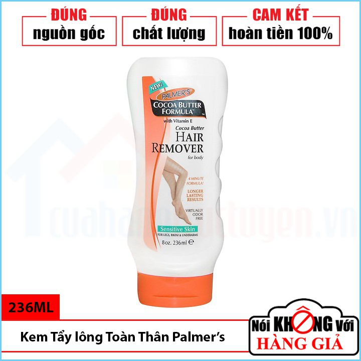 [BÁN CHẠY] Kem tẩy lông toàn thân Palmer’s Mỹ 236ml | Tẩy Lông An Toàn | Sạch | Lông Nhạt Màu | Lông Mảnh Hơn