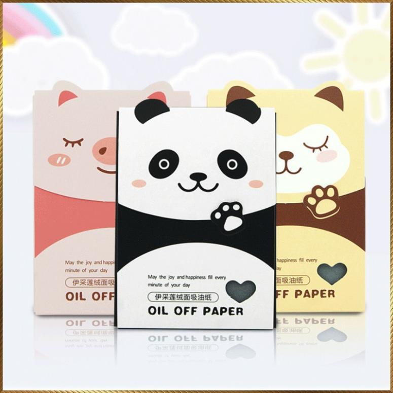Gói 80 Miếng Giấy Thấm Dầu Than Hoạt Tính Oil Off Paper OP24 nhập xịn