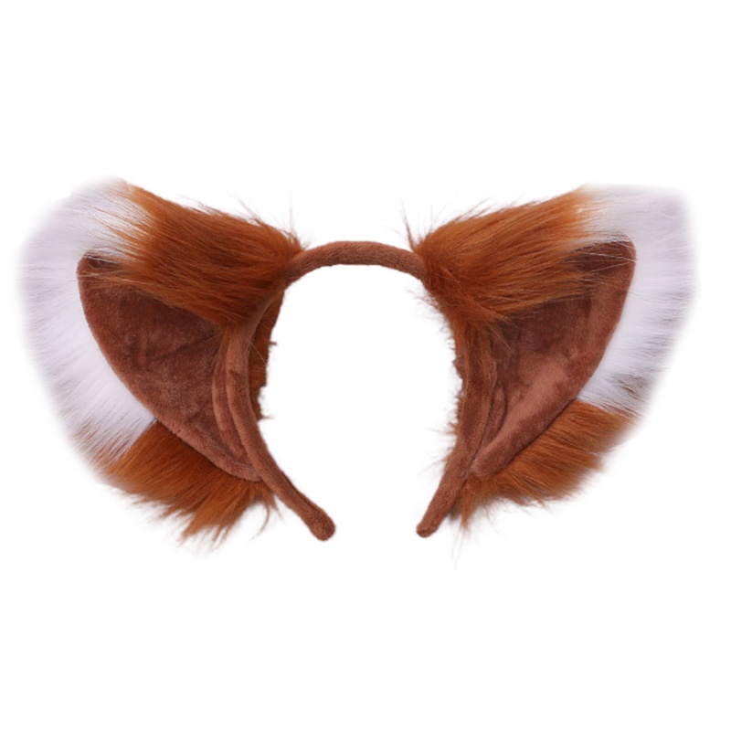 Băng Đô Cài Tóc Tai Thú Giả Lông Xù Cỡ Lớn Dành Cho Hóa Trang