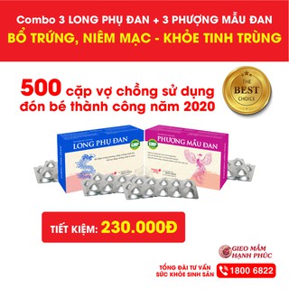 Combo 3 phượng mẫu đan 40 viên + 3 long phụ đan 40 viên bổ trứng niêm mạc - ảnh sản phẩm 1