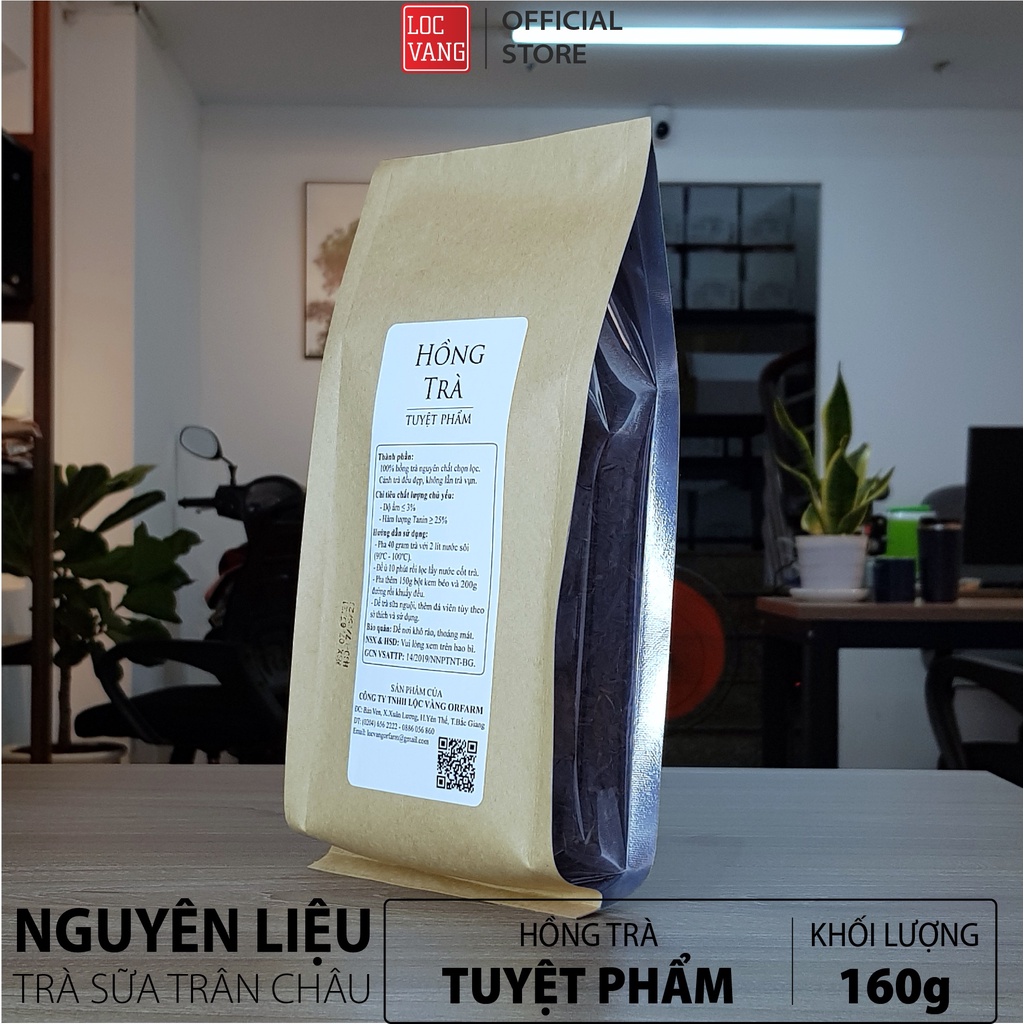 Hồng Trà, Trà Đen Nguyên Liệu Làm Trà Sữa Trân Châu Đường Đen TUYỆT PHẨM 160g