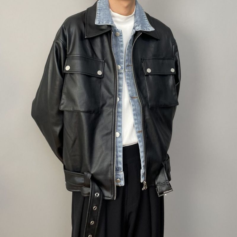 Áo Khoác Da Hàn Quốc Phong Cách