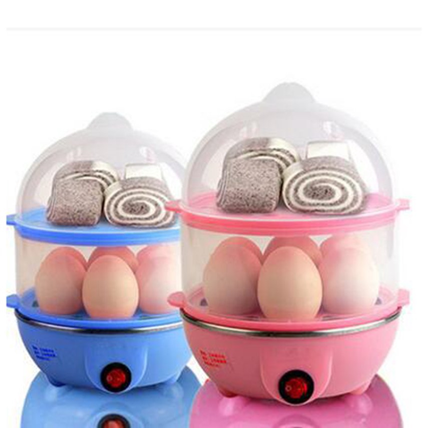 ♥^Multifunctional Double Layers Electric Smart Egg Boiler Egg Steamer Poacher*