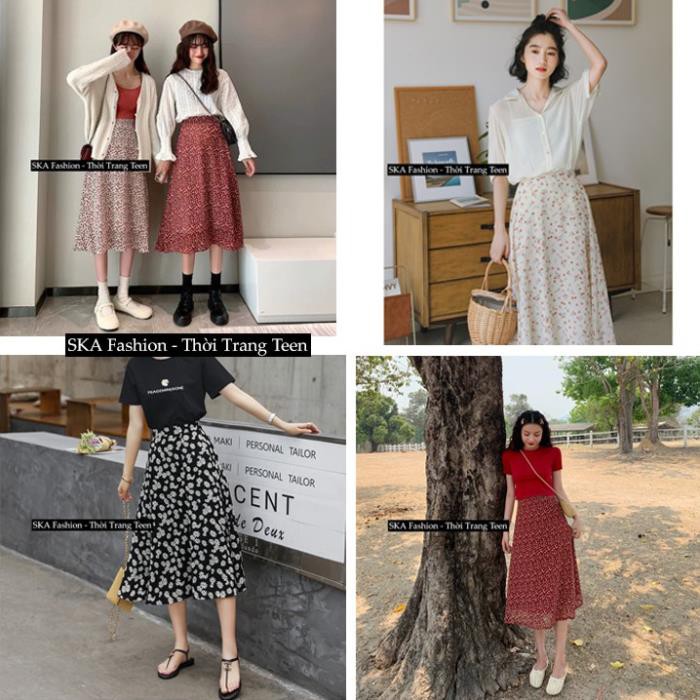 [Mã FAMAYWA giảm 10K đơn 50K] Chân Váy Voan Vintage Midi Dáng Dài 2 Lớp Nhiều Màu - SKA | BigBuy360 - bigbuy360.vn