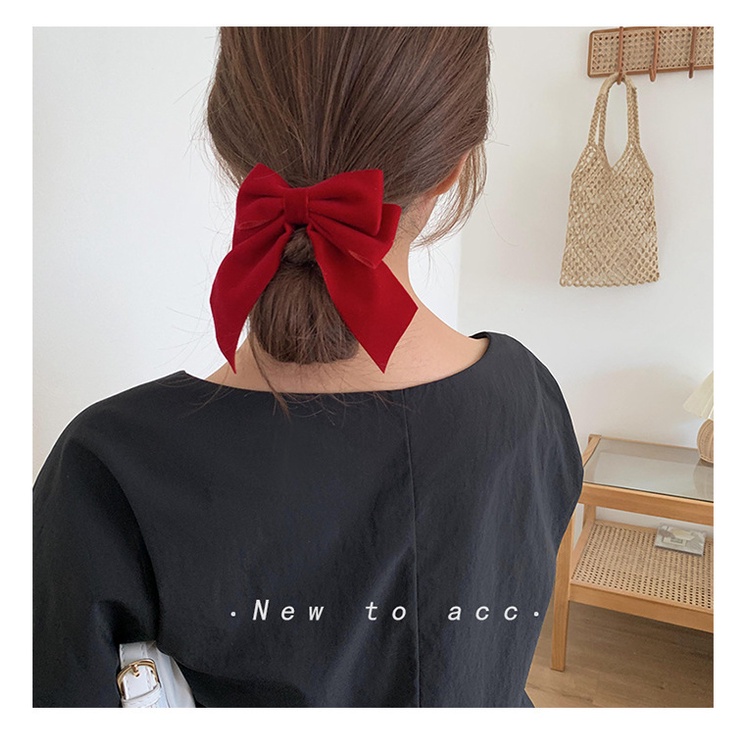 [HOT] KẸP NƠ KIỂU JISOO CHẤT NHUNG DÀY MỊN PHONG CÁCH HÀN QUỐC THỜI TRANG NỔI BẬT CÁ TÍNH GIÁNG SINH 214KTNHU