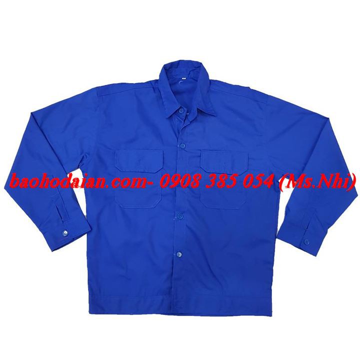 Quần Áo Công Nhân Vải Kaki 65/35- Màu cam, Màu Xanh Dương ( Ảnh Thật)